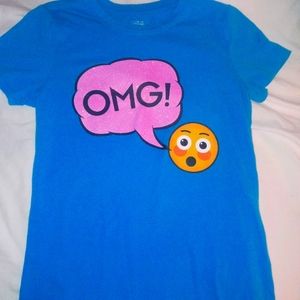 GIRLS OMG EMOJI SHIRT